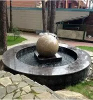 Сфера гранит фонтан 3D шар (518901) ∅ 750 мм. Аша 