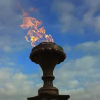 Газовая горелка апс (газ-контроль) (1629) сертификат - автомат вечный огонь ø 154 мм. ветроустойчивая  в Аше