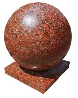 Декоративный шар из красного гранита (518208) в Аше